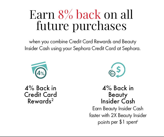 Earn 8% back on all future purchases