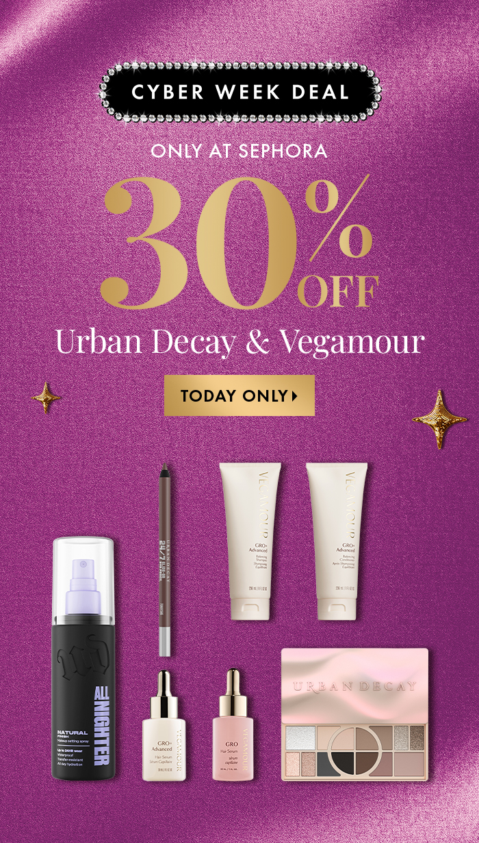 HED/DEK/Hero - 30% Off Urban Decay & Vegamour