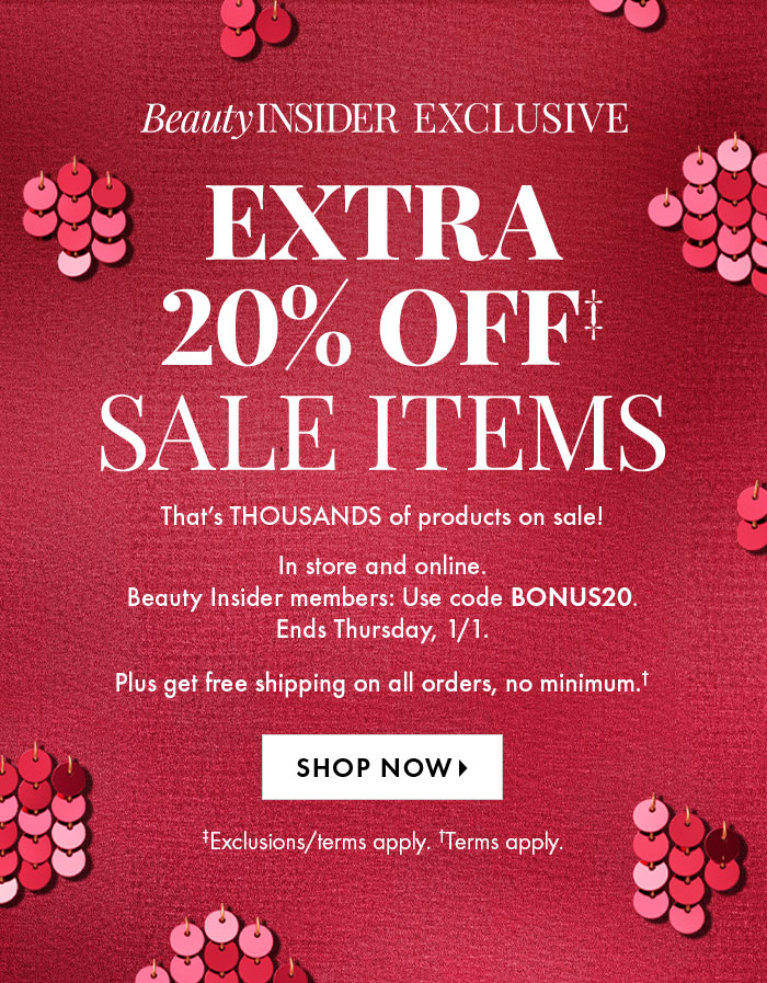 Extra 20% Off Sale Items