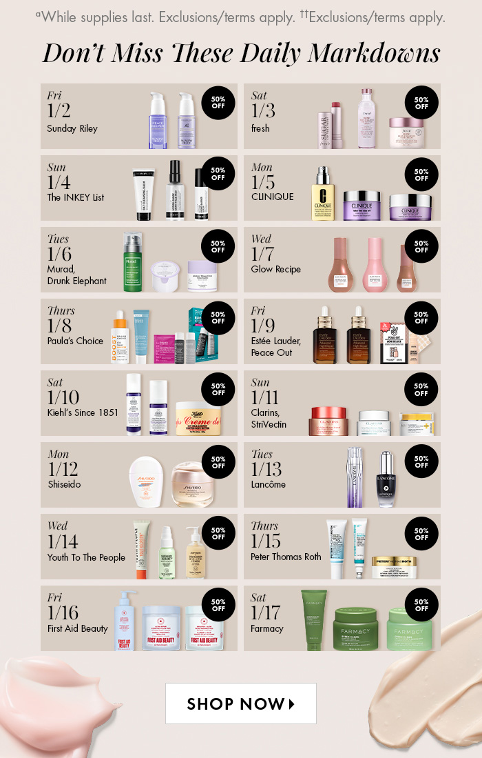 Don't Miss These Daily Markdowns