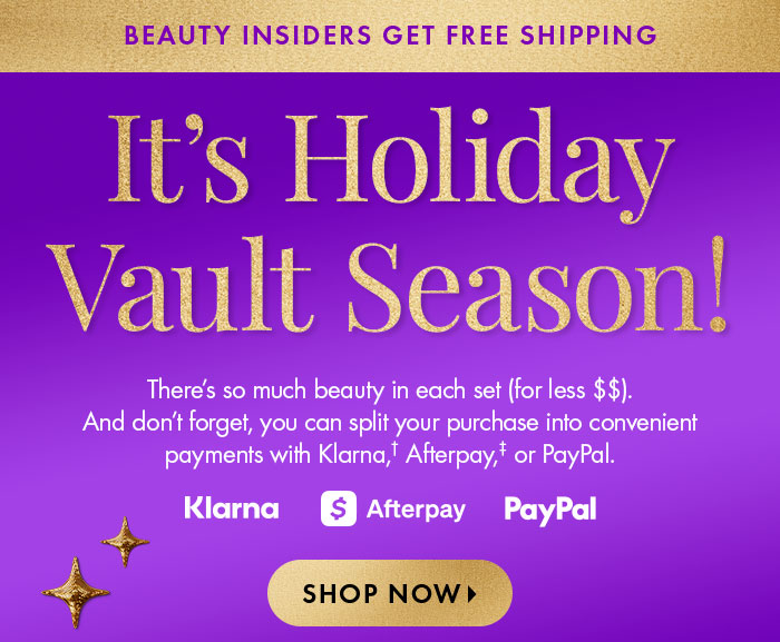 It's Holiday Vault Season