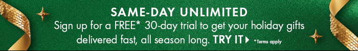 Same-Day Unlimited 30-Day Trial