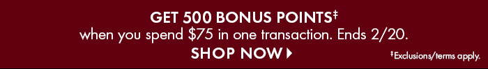 Get 500 Bonus Points