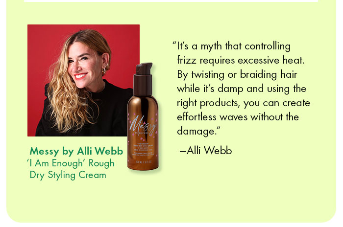 Messy by Alli Webb Rough Dry Styling Cream For Dry and Frizzy Hair