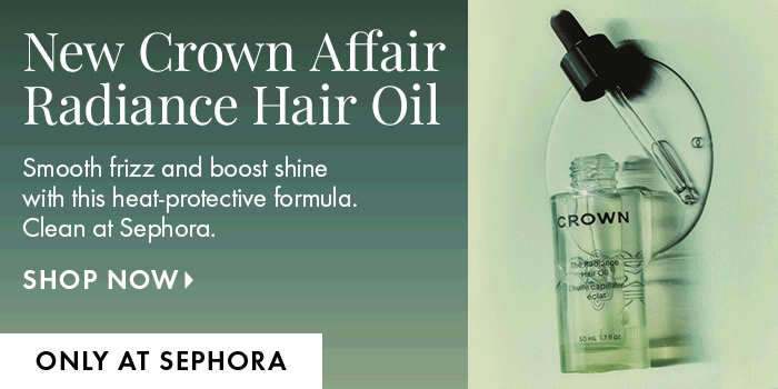 BANNER - CROWN AFFAIR THE RADIANCE HAIR OIL