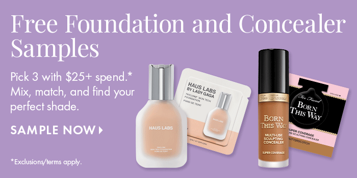 Free Foundation and Concealer Samples