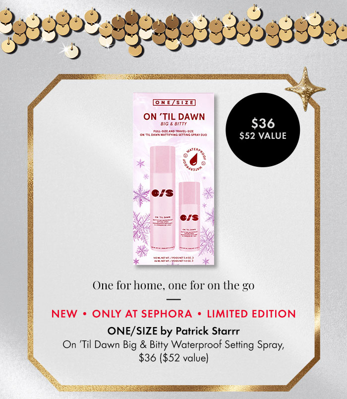 ONE/SIZE by Patrick Starrr On 'Til Dawn Big & Bitty Waterproof Setting Spray