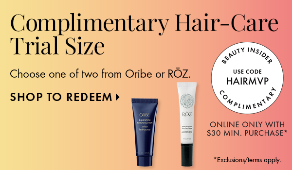 Complimentary Hair-Care Trial Size