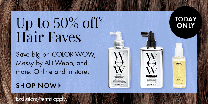 Up to 50% off Hair Faves