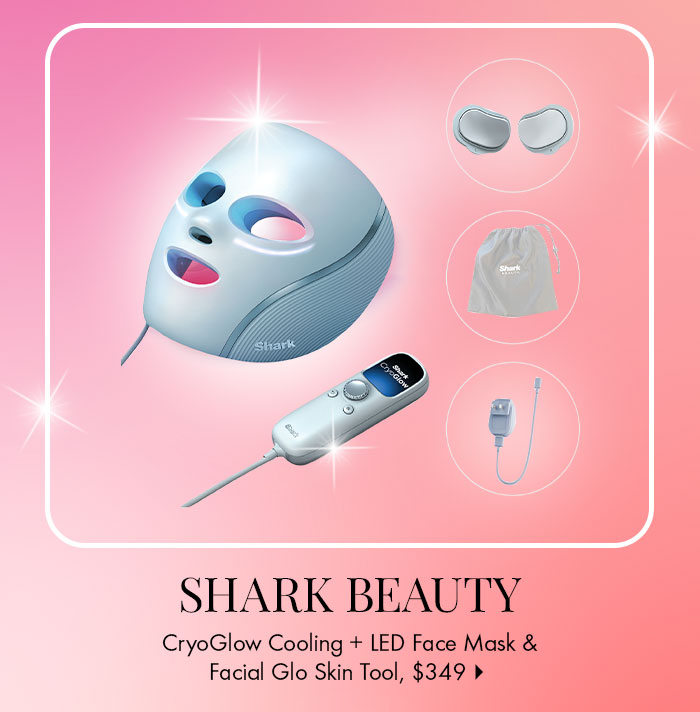 Shark Beauty CryoGlow Cooling + LED Face Mask & Facial Glo Skin Tool