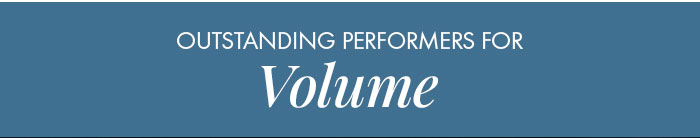 Outstanding Performers for Volume