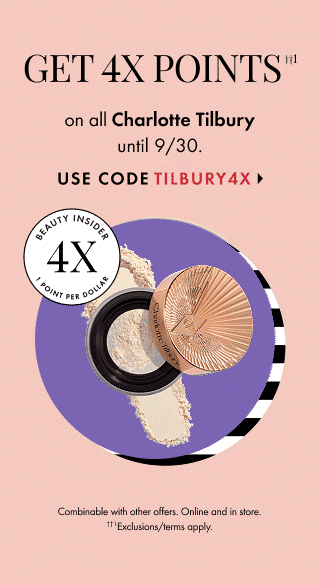 Get 4X Points on Charlotte Tilbury
