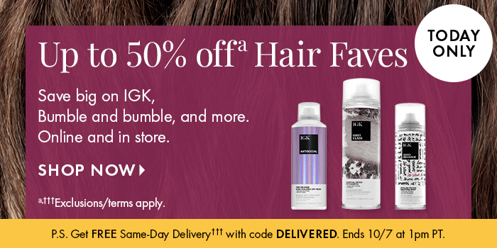 50% off hair