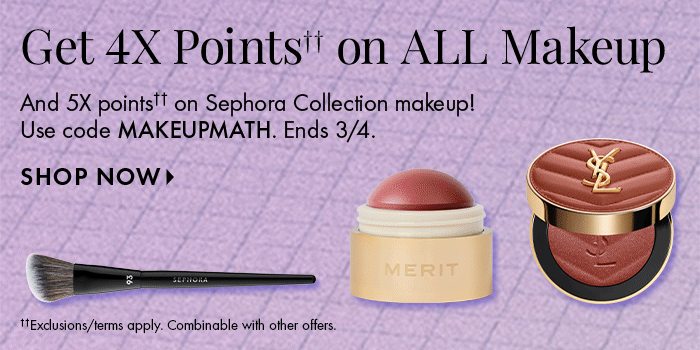 Get 4X Points on ALL Makeup