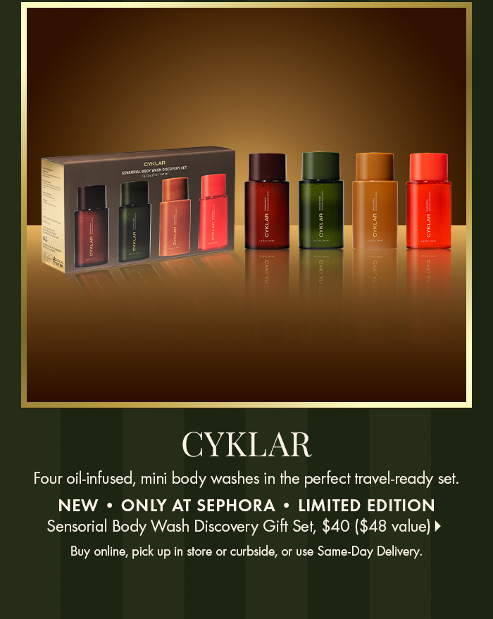 Cyklar Sensorial Body Wash Discovery Gift Set