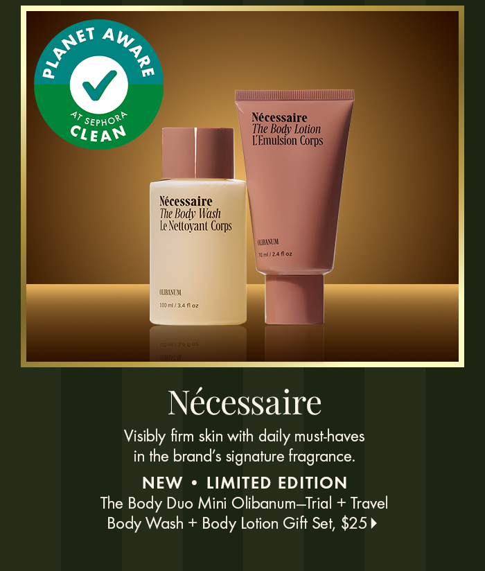 Nécessaire The Body Duo Mini Olibanum - Trial + Travel Body wash + Body Lotion Gift set