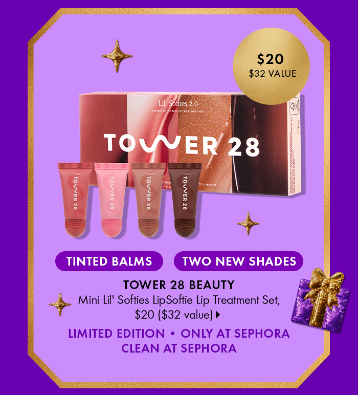 Tower 28 Beauty Mini Lip Softies Tgined Lip Treatment Set
