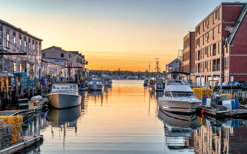 By Portland's Old Port, the Harbor Fish Market is a ramshackle wharf relic from the 1800s that’s beloved by tourists and Portlanders alike. Inside, shelves strain under the weight of glistening wild blue mussels and silver-skinned whiting, while water tanks ripple with feisty lobsters.