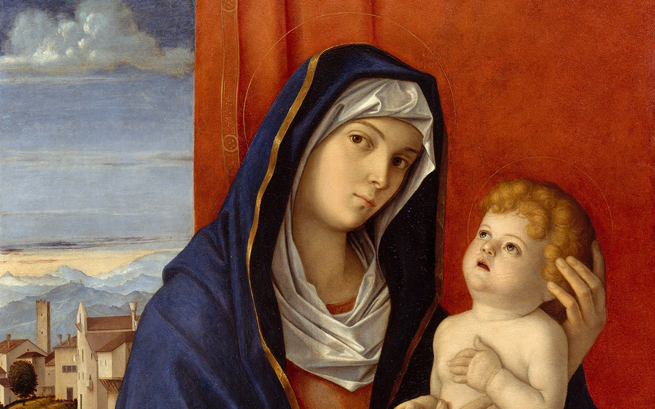 A portrait of the Virgin Mary