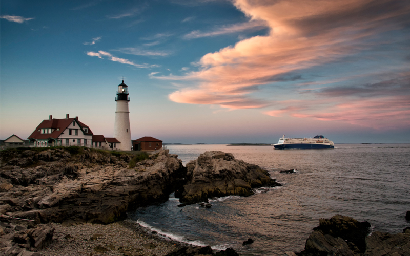 A lighthouse in Maine.