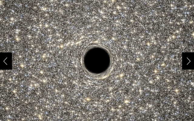 Image of a black hole 