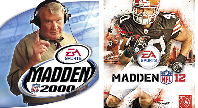 Every cover of the 'Madden NFL' video game