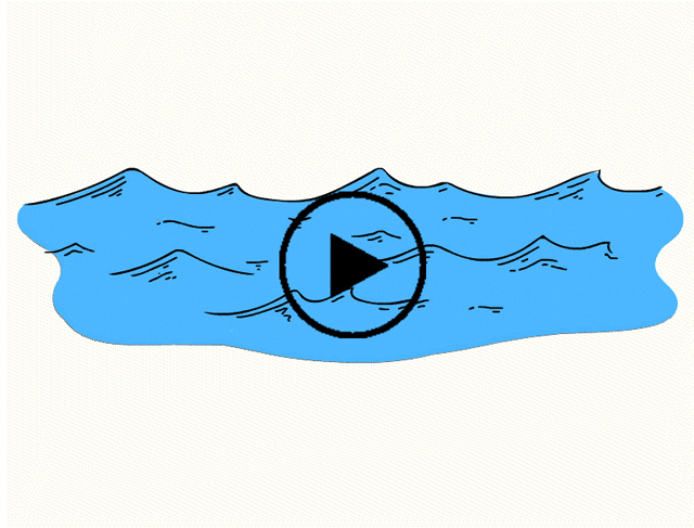 An animation shows ocean waves 