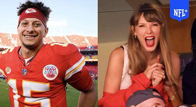 NFL+: Mahomes Mic'd Up in front of Taylor Swift