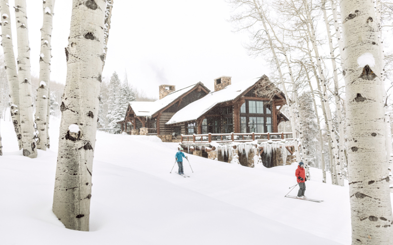 Skiers hit the slopes in Beaver Creek, Colorado. 