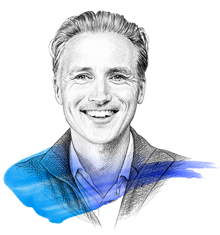 A drawing of Ferry Grijpink