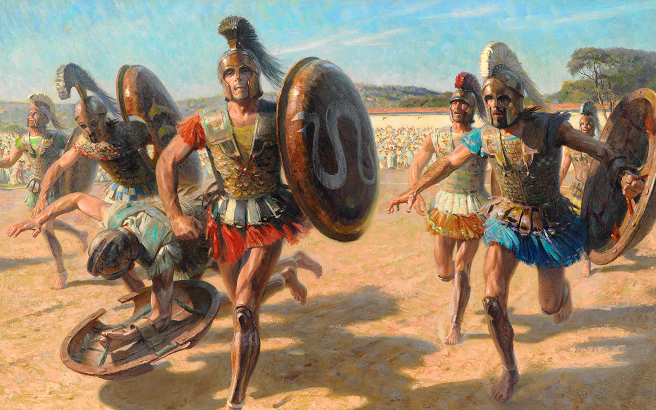 Illustration of the first olympics