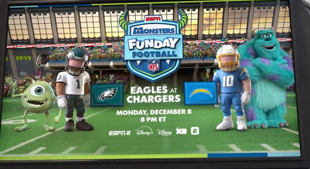 Monsters Funday Football' coming December 8