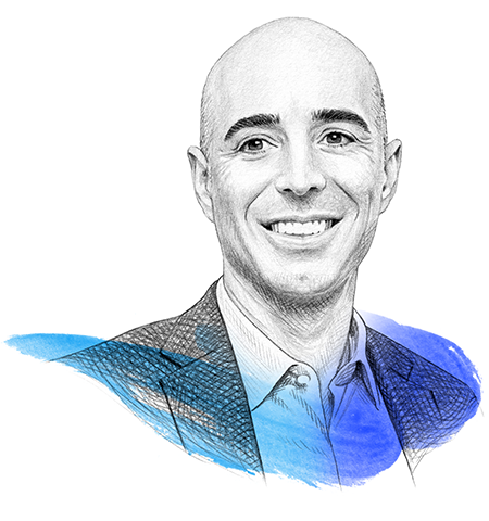 A drawing of Robert Levin