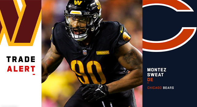 Commanders trade DE Montez Sweat to Bears