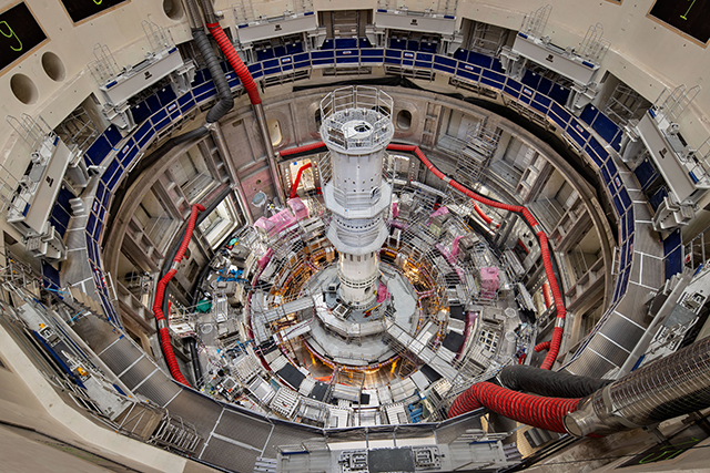 The tokamak pit at the International Thermonuclear Experimental Reactor, or ITER, in Saint-Paul-lès-Durance, France.