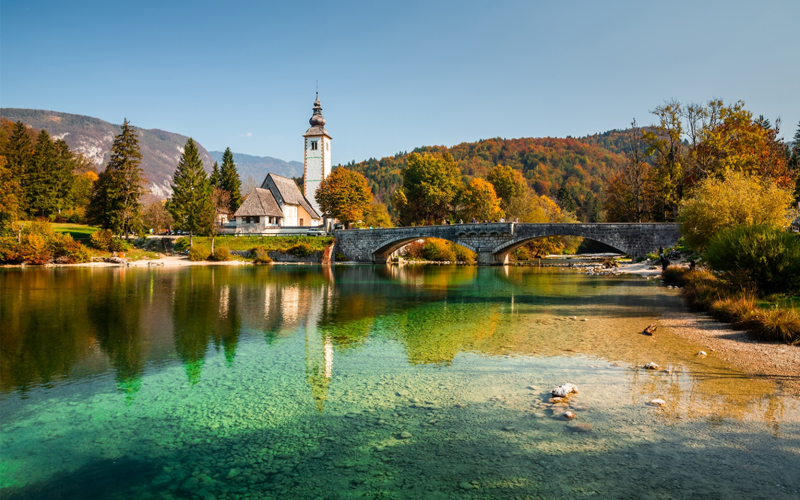 A village in the Julian Alps