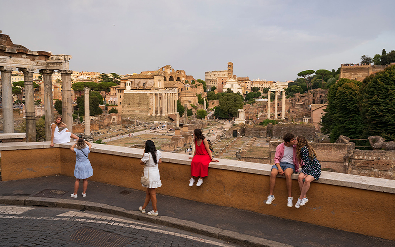 Surrounded by ruins in the center of Rome, the Roman Forum was an important place for religious, political, and social activities. Historians believe people first began meeting in the open-air forum in 500 B.C. Today, it’s a must-see sight when visiting Italy’s Lazio region.