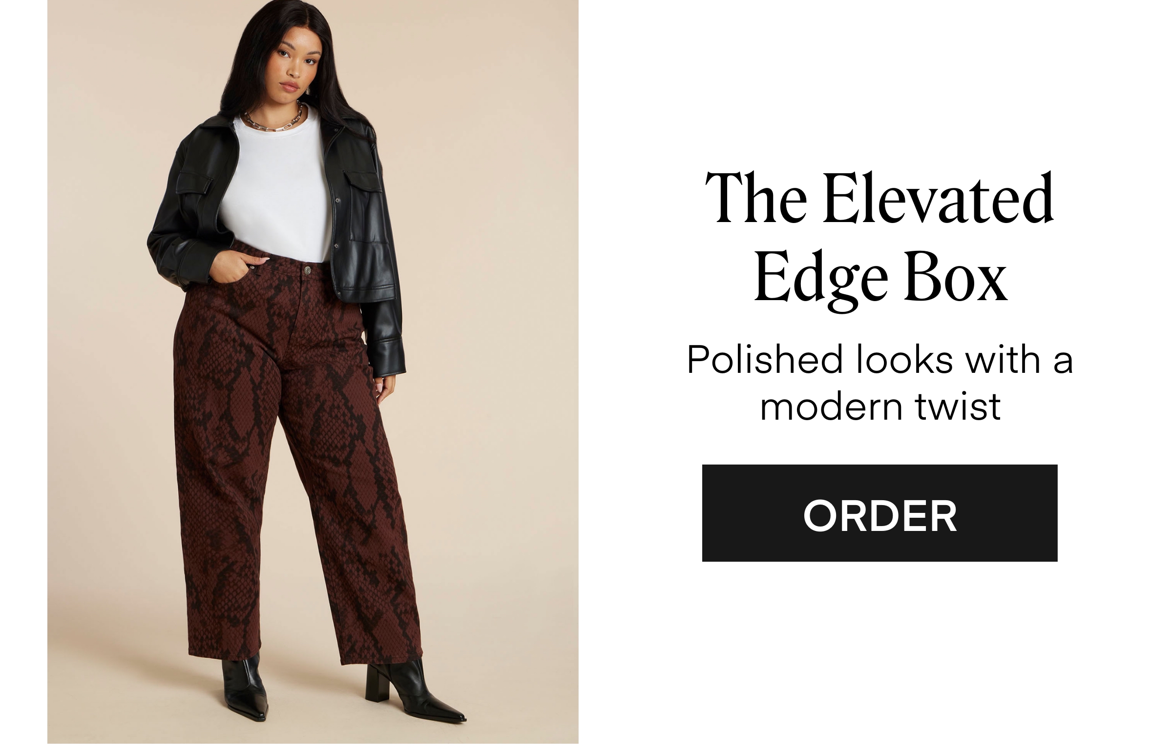 The Elevated Edge Box Polished looks with a modern twist ORDER