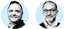 Icon headshots of Aditya Sanghvi and Daniele Chiarella