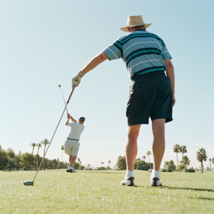 Retirees play golf in Sun City, Arizona. 