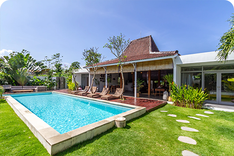 Sun-drenched serenity awaits in Jimbaran.