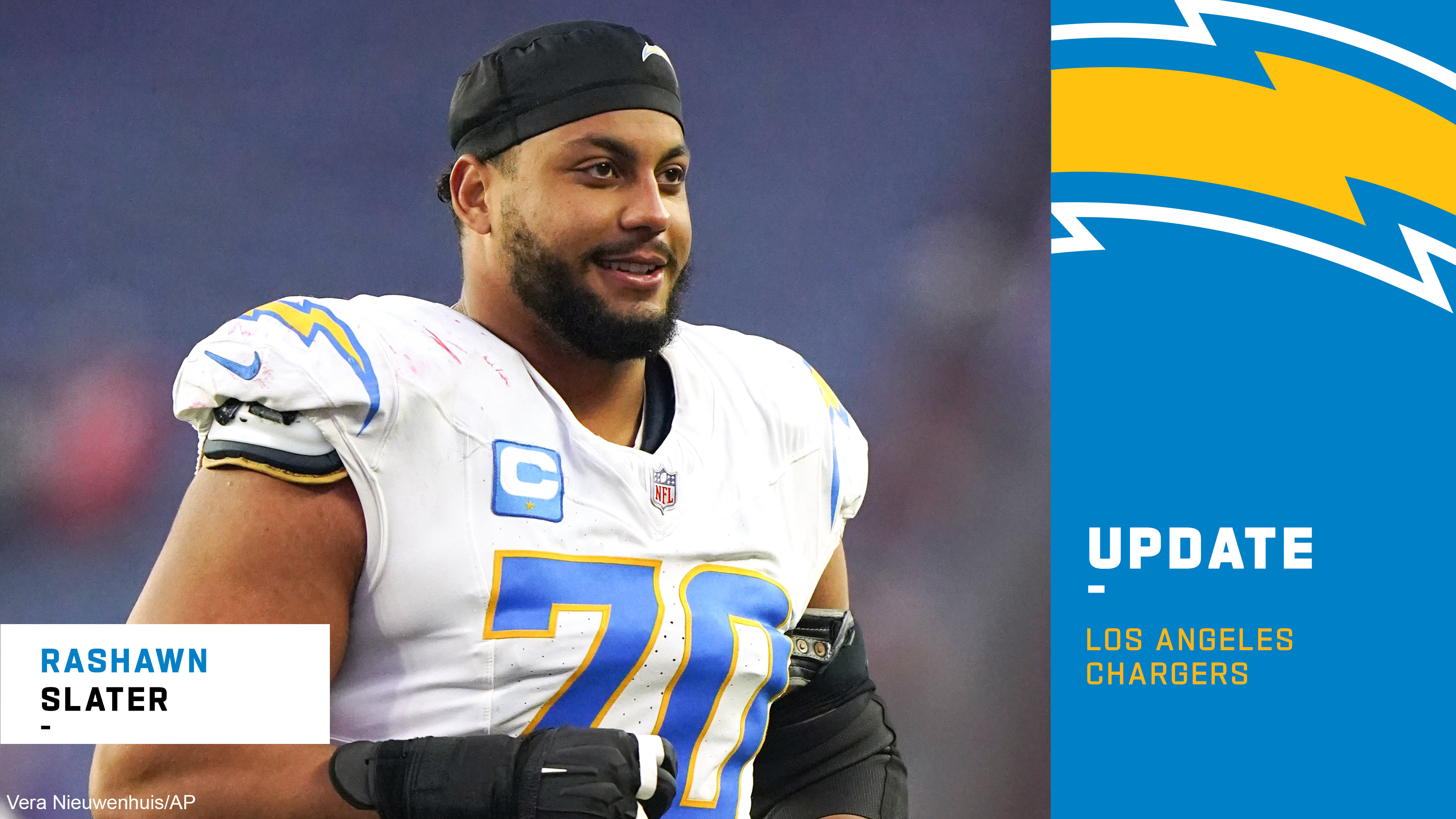 Chargers make Rashawn Slater top annually-paid OT via $114M pact