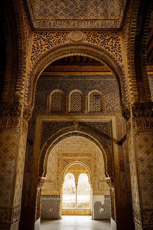 The defensive Tower of the Captive, named for a sultan’s legendary love interest held there, was converted into a small palace. Its walls are adorned with Arabic inscriptions—a design element throughout the site—describing the tower’s beauty.