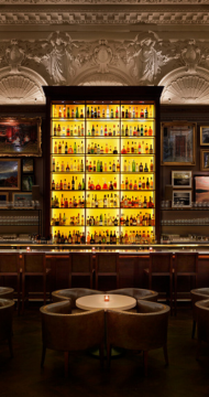 Bar with drinks