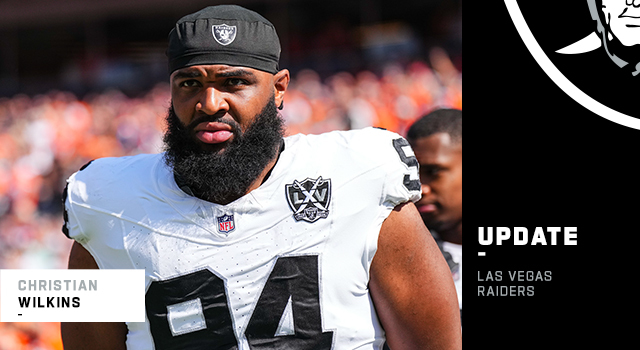 Raiders release DT Christian Wilkins one season into $110M deal