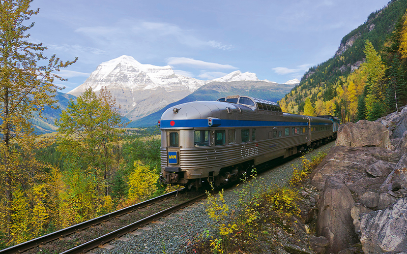 Completed in 1914 as the western end of the Grand Trunk Pacific Railway, the Skeena travels through some of British Columbia’s wildest backcountry, including the 24,700sq mile Great Bear Rainforest, the largest temperate forest on Earth.