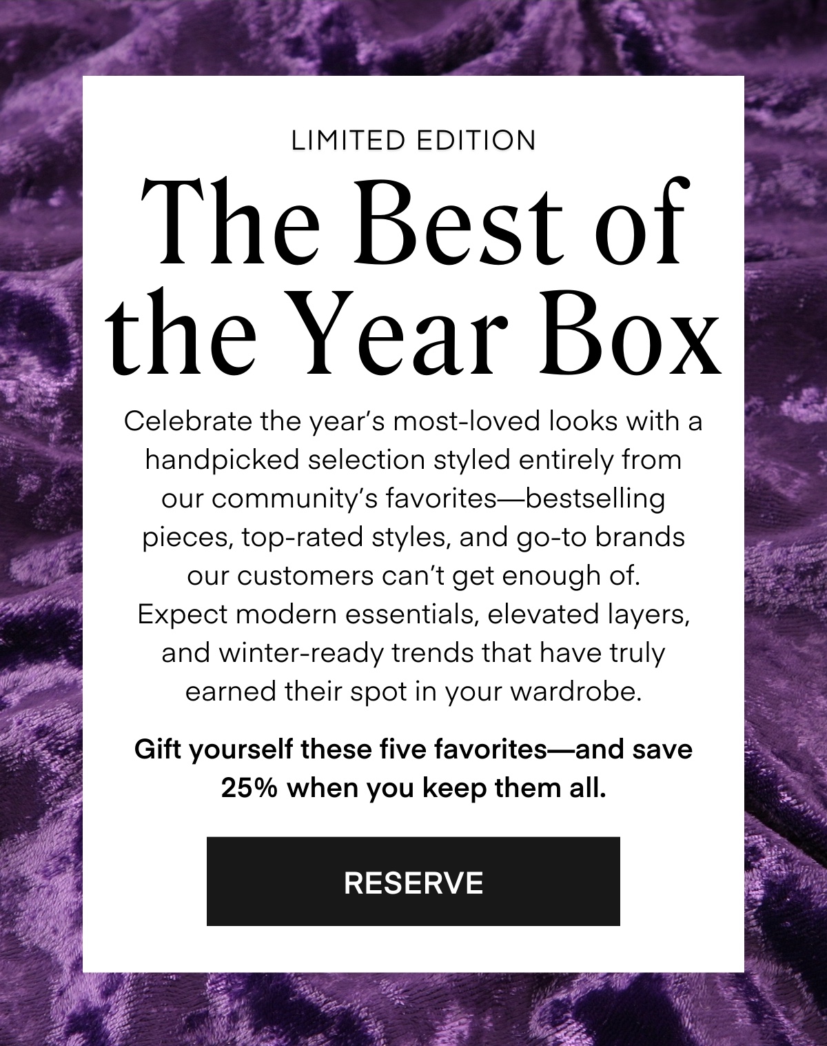 The Best of the Year Box