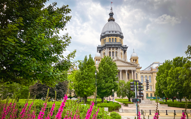 The Illinois State Capitol building in Springfield, Illinois