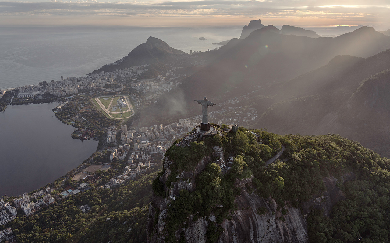The 98-foot-tall Cristo Redentor, also known as Christ the Redeemer.