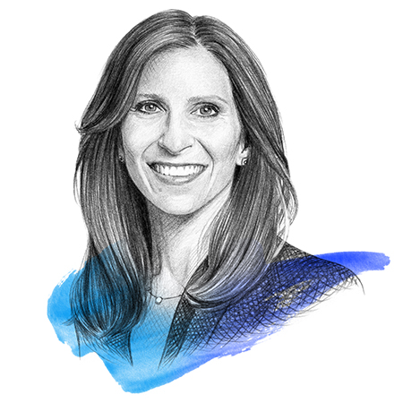 A drawing of Marla Capozzi